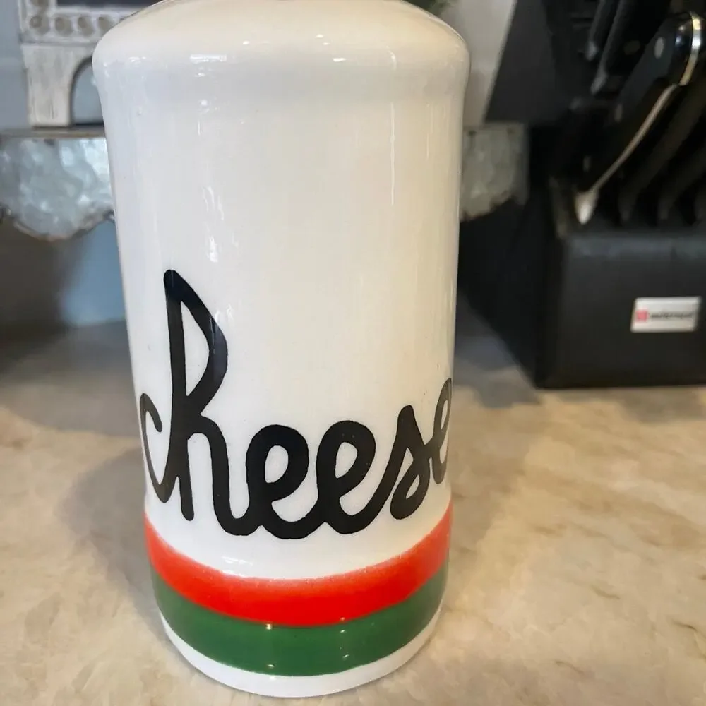 Vintage Ceramic Baldelli Italia Cheese Shaker Saks fifth avenue